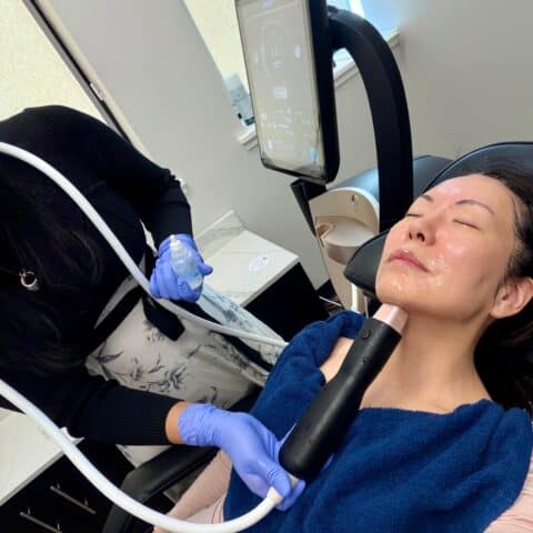 A woman's face with text saying Your Collagen comeback starts today