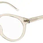 Stylish clear frame glasses for vision correction and eye health.