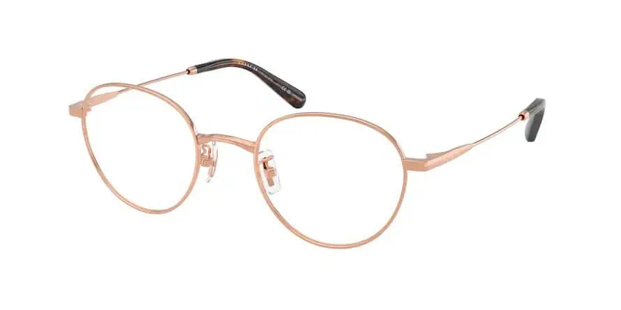 Stylish round metal eyeglasses for vision correction and fashion.