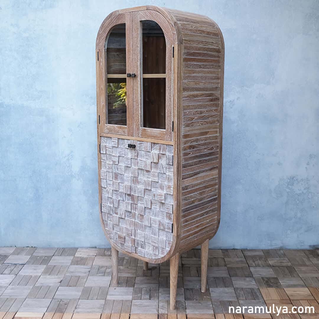 Teak Display Cabinets