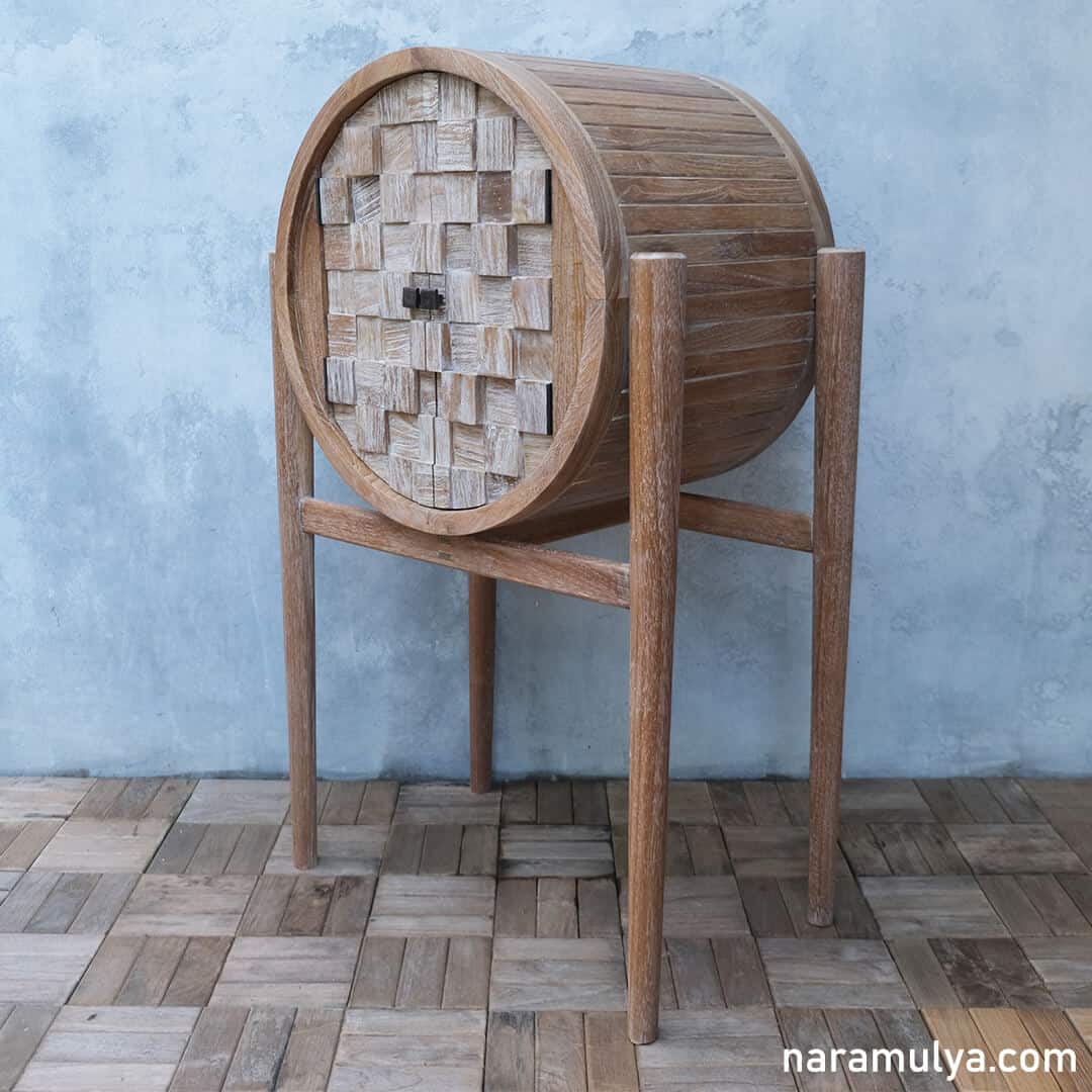 Teak Round Cabinets