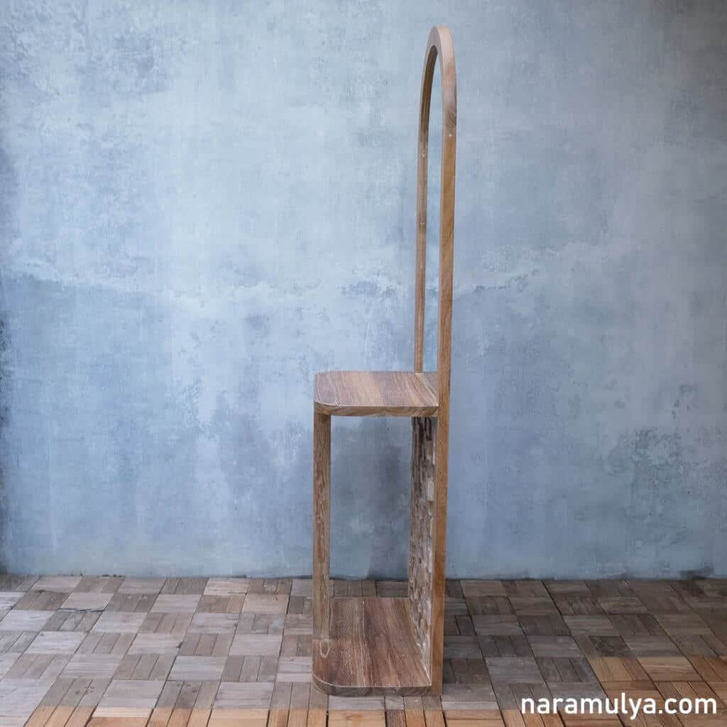 Teak Standing Mirror