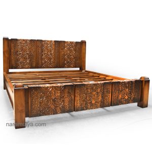 Carved Teak Bed