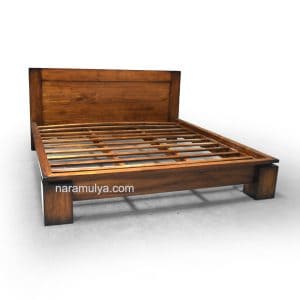 Solid Teak Wood Bed