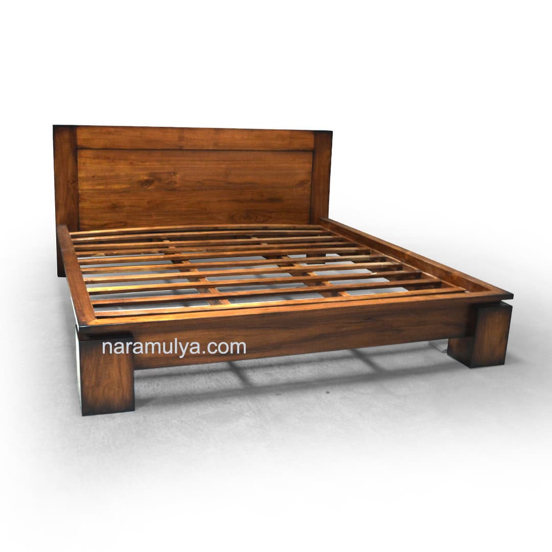 Solid Teak Wood Bed
