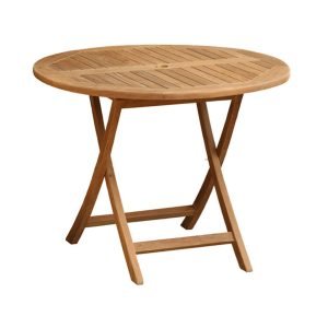 teak outdoor folding table