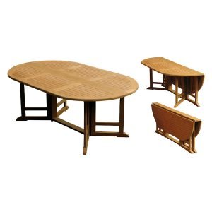 classic teak outdoor table