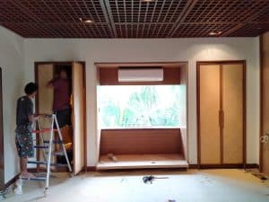 on site furniture installations