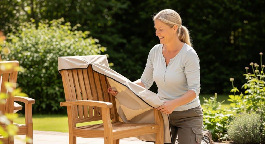 How to Care for Indoor Teak Furniture: Simple Tips That Keep It Looking Beautiful 6 teak furniture fabric cover