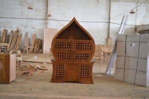 teak display cabinets