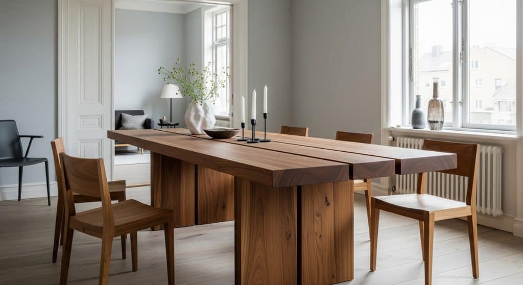 Sculptural Teak Dining Table Teak Dining Table
