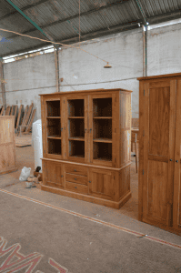 teak display cabinets
