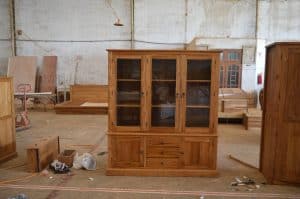 teak display cabinets