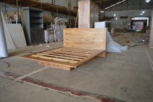 teak platform bed