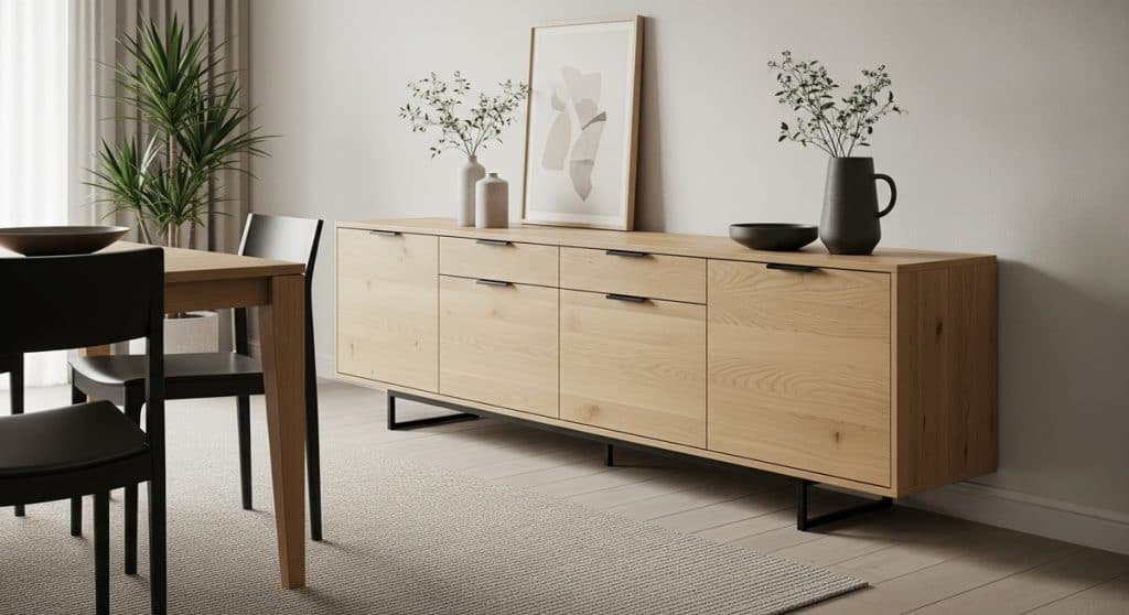 modern minimalis teak sideboard Statement Piece Furniture