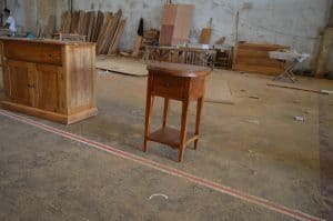 teak bedside