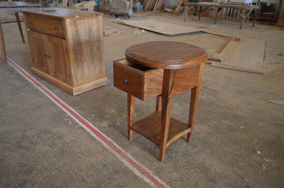 teak bedside