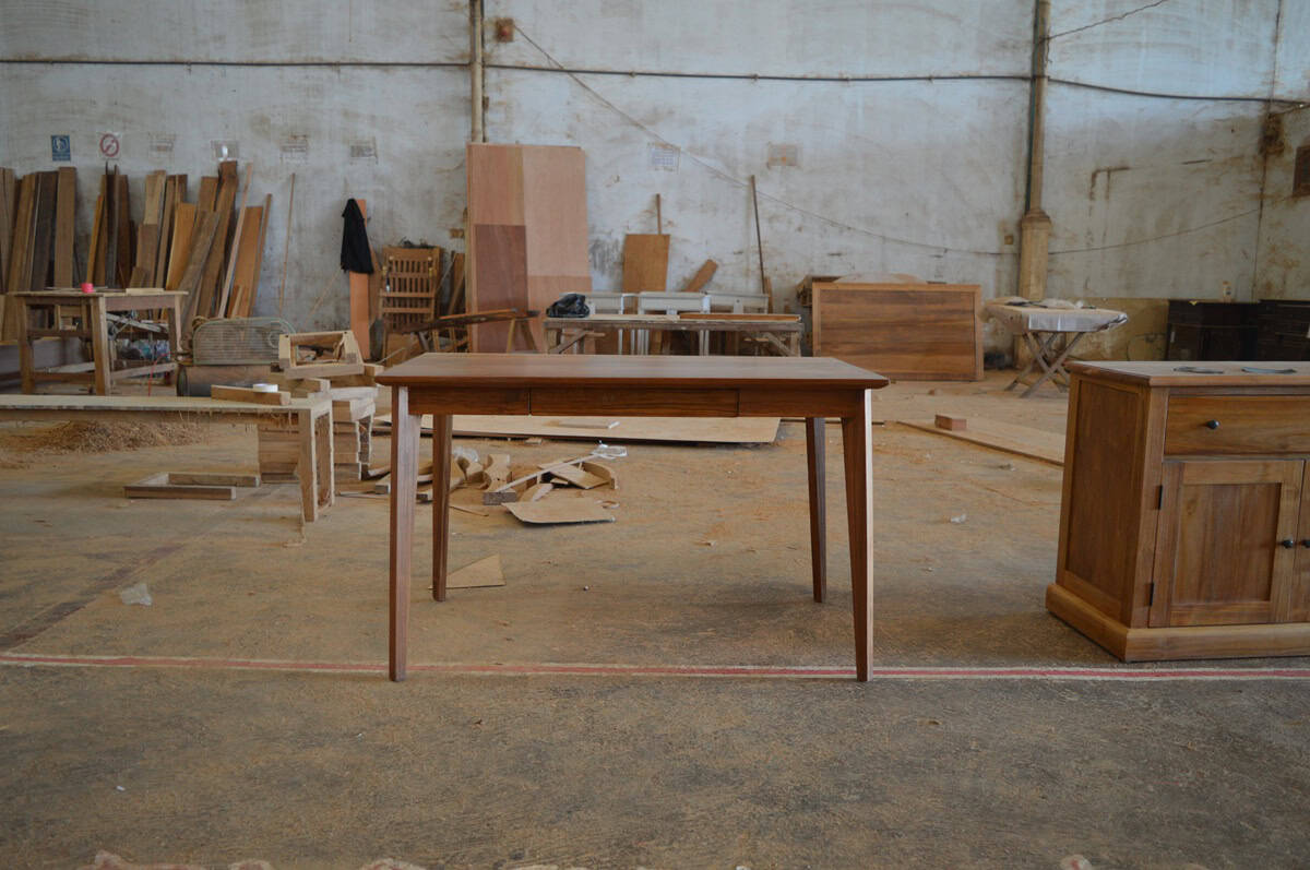 teak writing desk