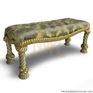 Antique Carving End Bench