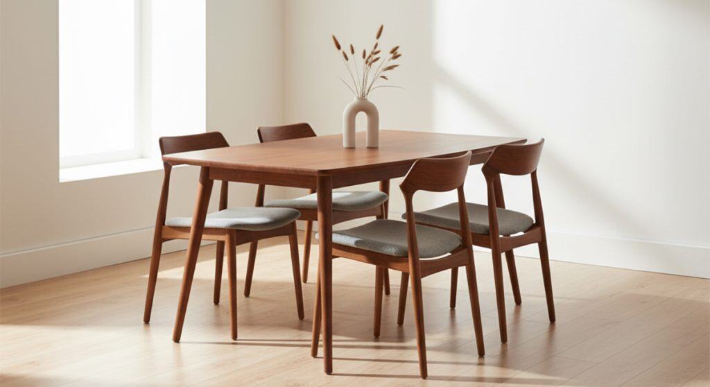 Engineering Commercial Teak Furniture Styles: A Technical Guide 2 MCM teak dining set