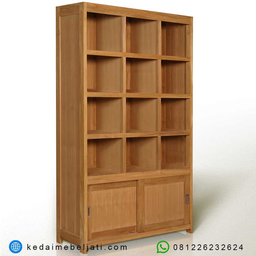 Almari Buku Minimalis