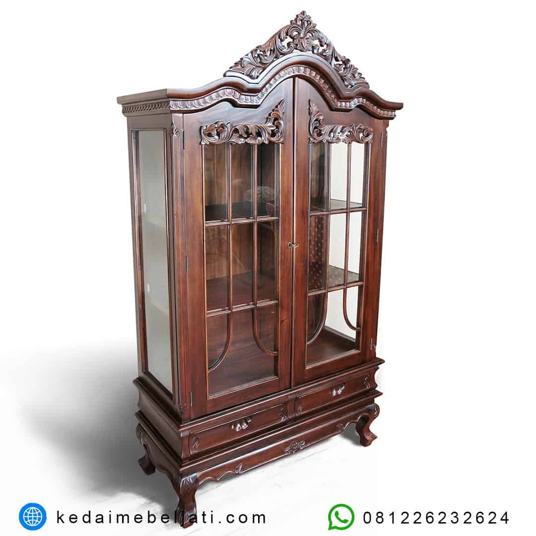 Lemari Pajangan Klasik Victorian