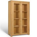 Almari Pajangan Minimalis Jati 2 Pintu
