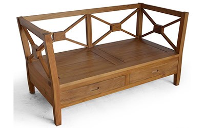 Sofa Jati Minimalis 2 Dudukan