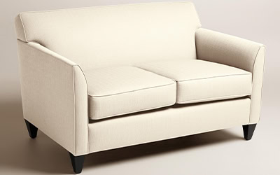 Sofa Minimalis Jati 2 Seater