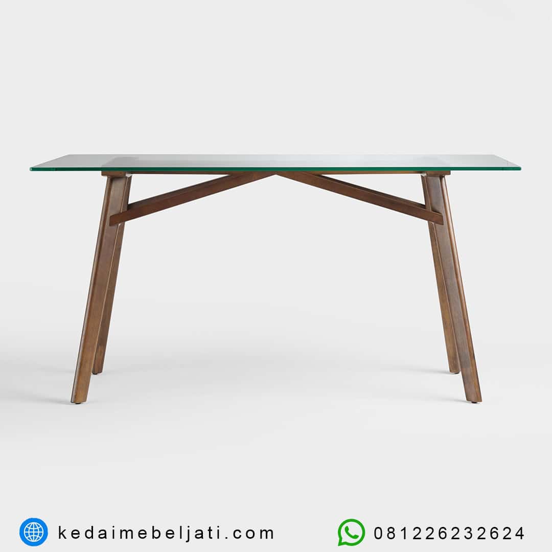 Gambar Samping Meja Makan Kaca Model Modern Minimalis New