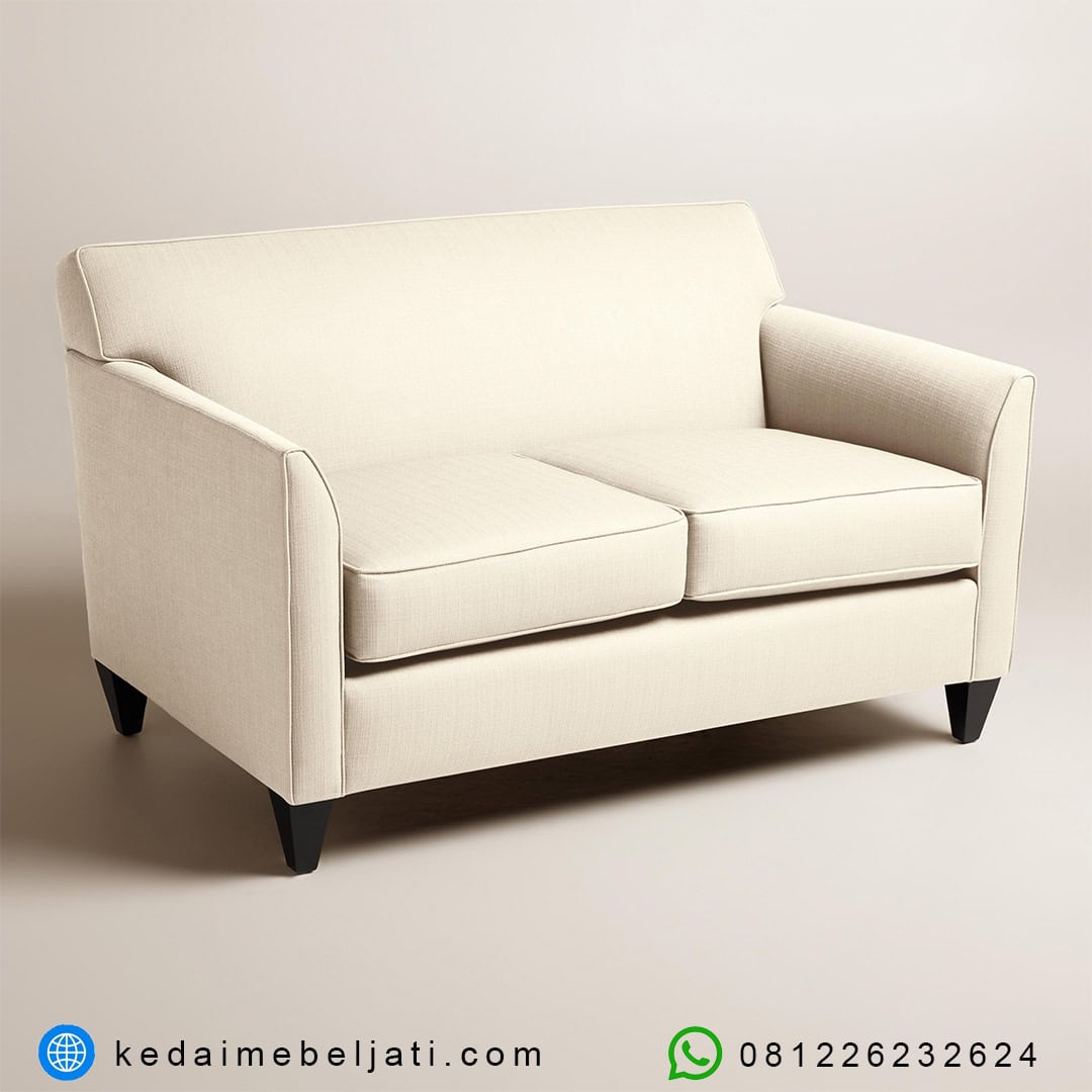 Sofa Minimalis Jati 2 Seater