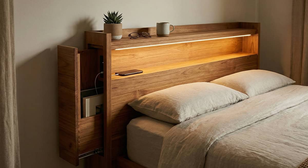 Headboard yang multifungsi