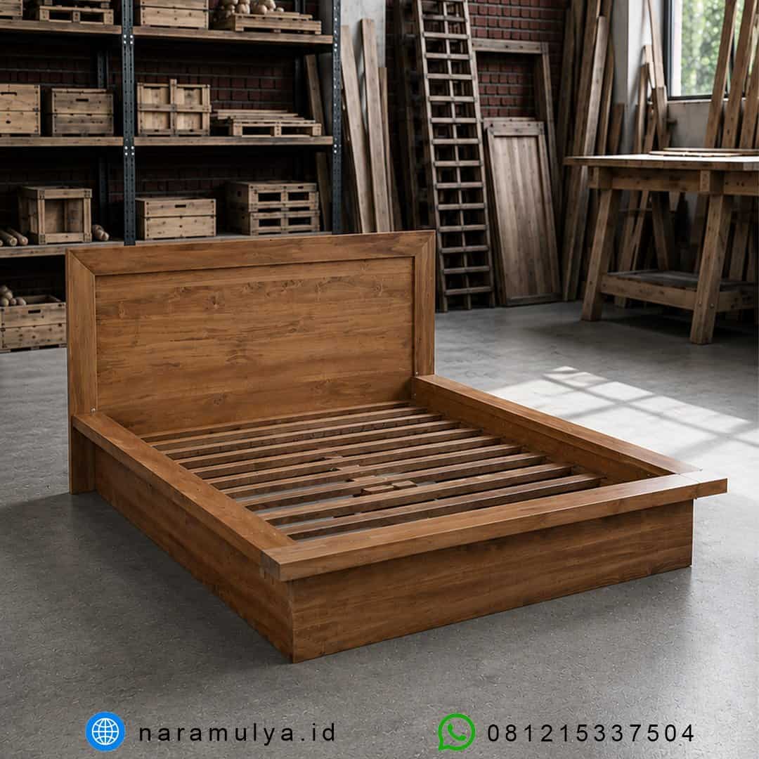 gambar tempat tidur jati