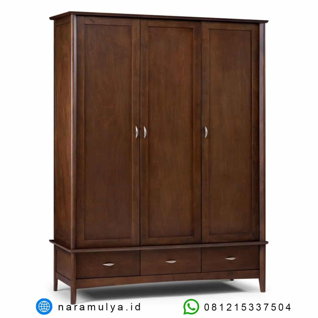 Gambar Almari Pakaian 3 Pintu Jati Jepara