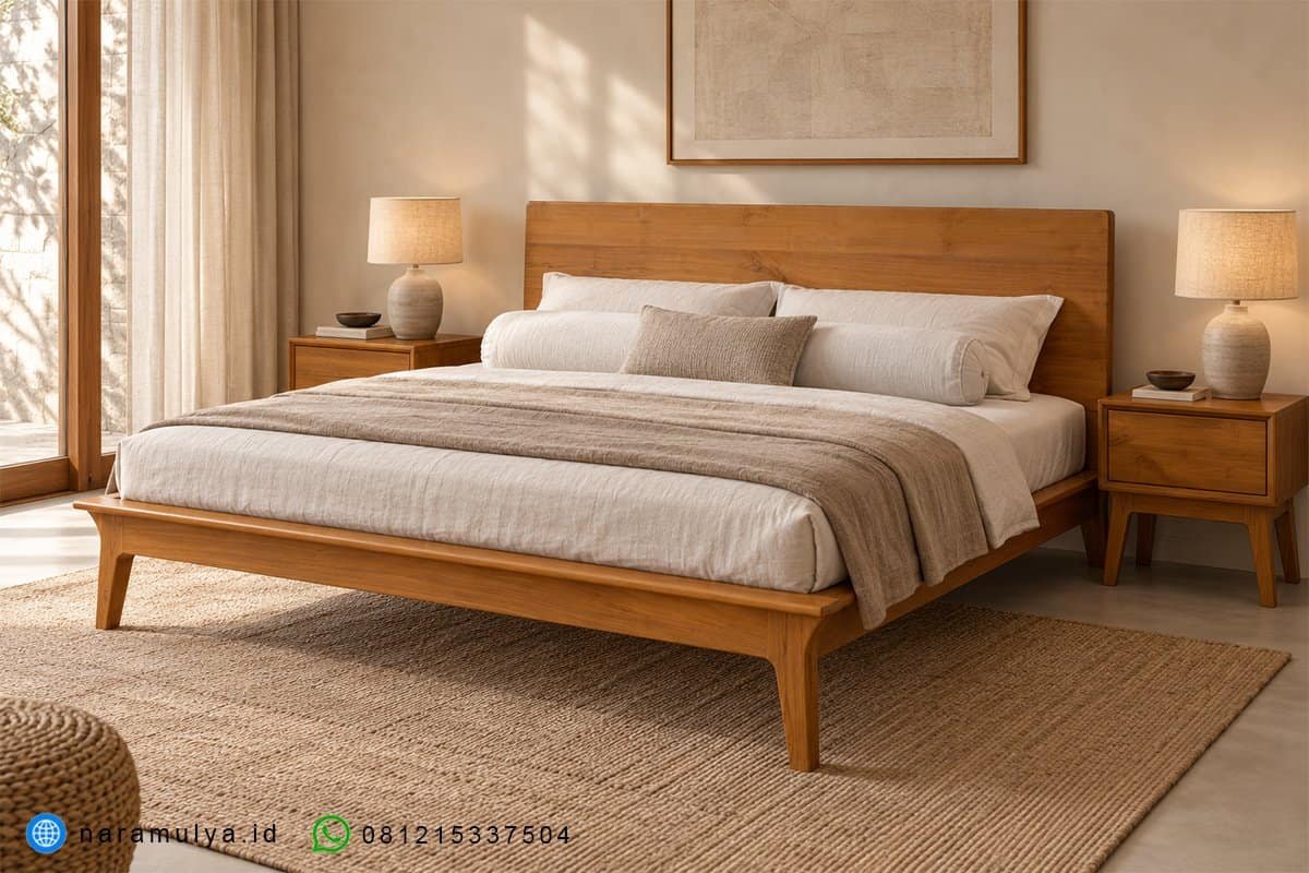 gambar tempat tidur vintage kayu jati
