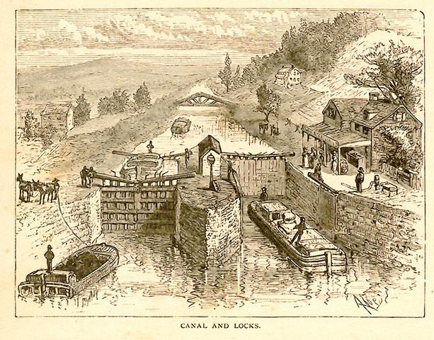 Canal Locks Under Construction
