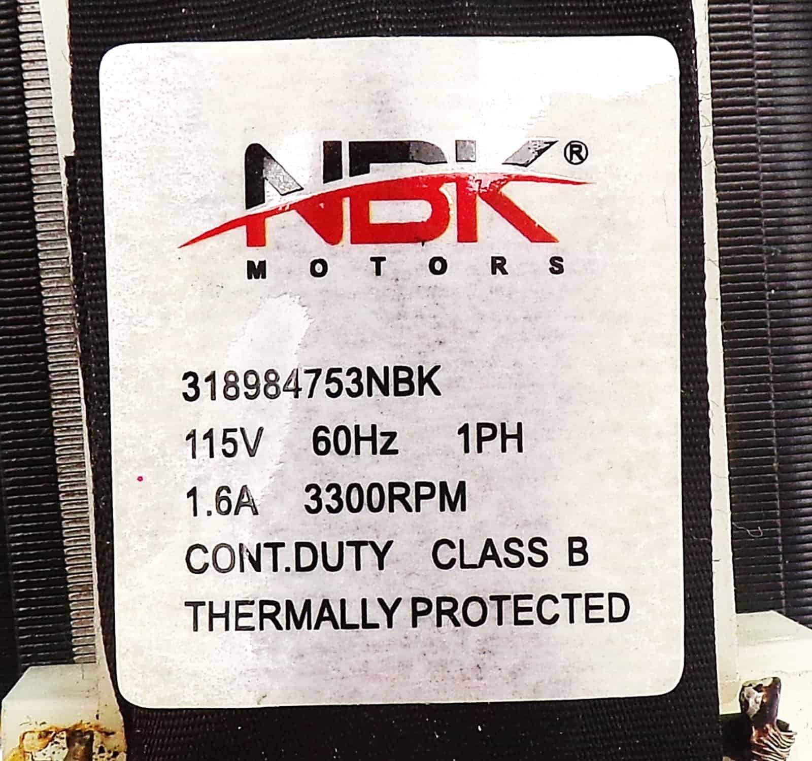 NBK-12264 DRAFT INDUCER MOTOR 115V - Image 3
