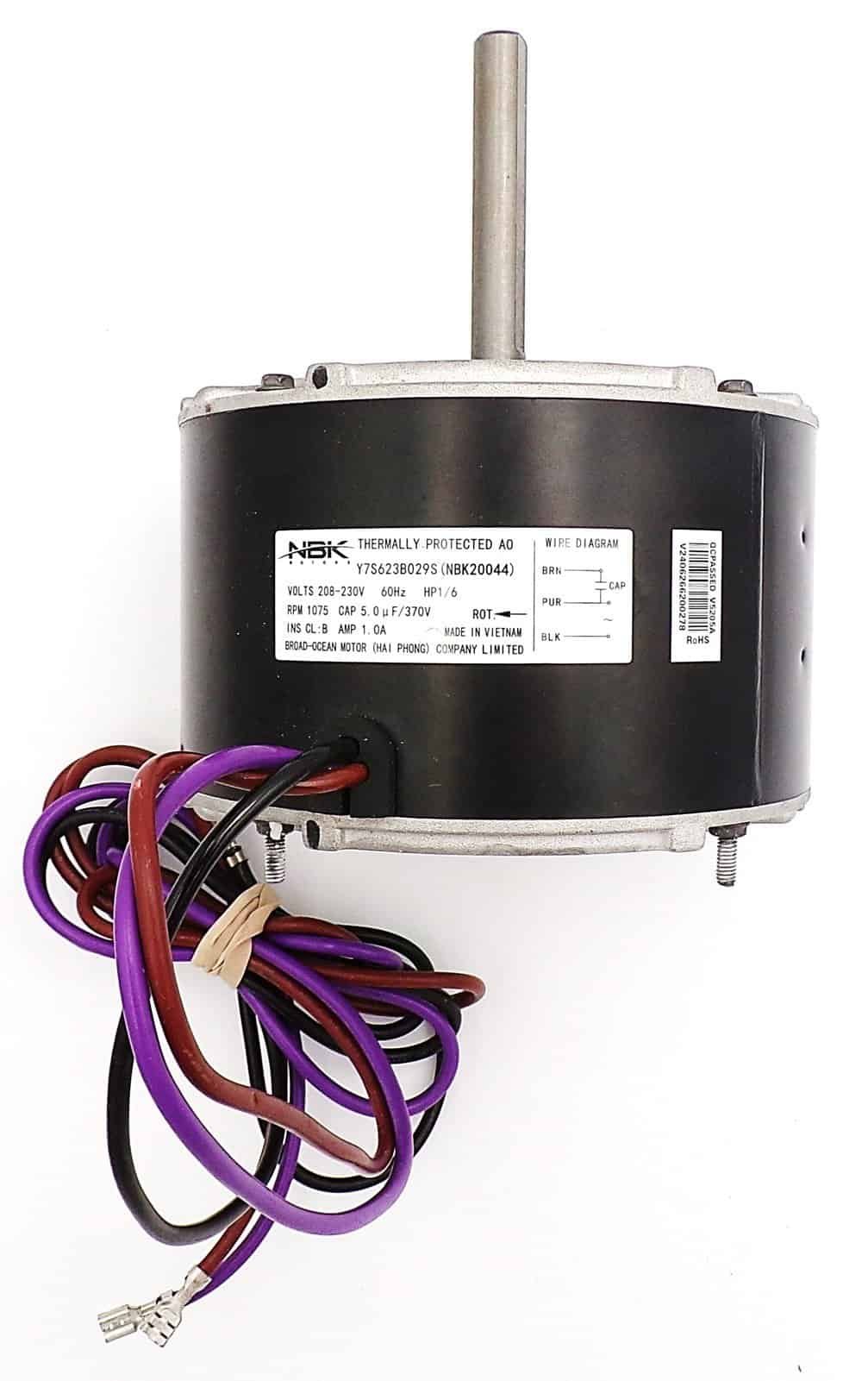NBK-20044 CONDENSOR MOTOR 1/6 HP