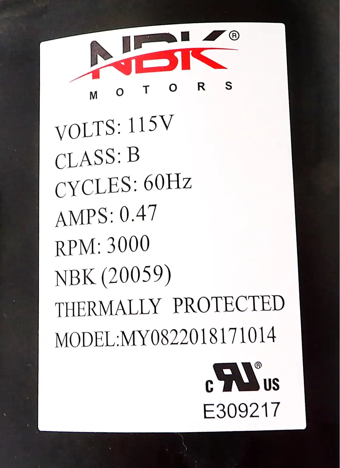 NBK-20059 CONVECTION BLOWER - Image 5