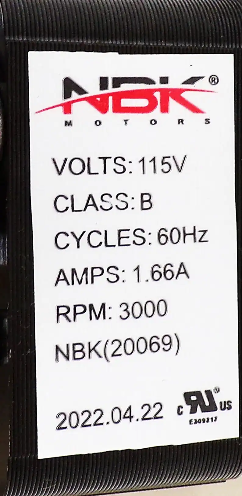 NBK-20069 BLOWER MOTOR - Image 3