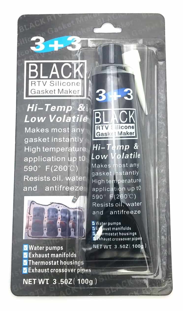NBK-20080-1 SILICON SEALANT RTV 3 OZ TUBE, BLACK
