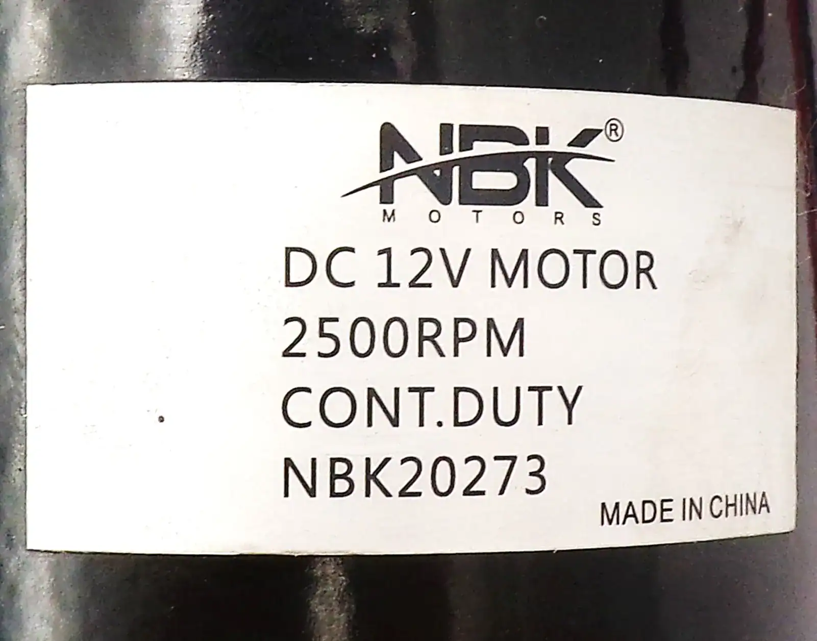 NBK-20273K MOTOR. 12VDC, 2200 RPM KIT-BOXED - Image 3