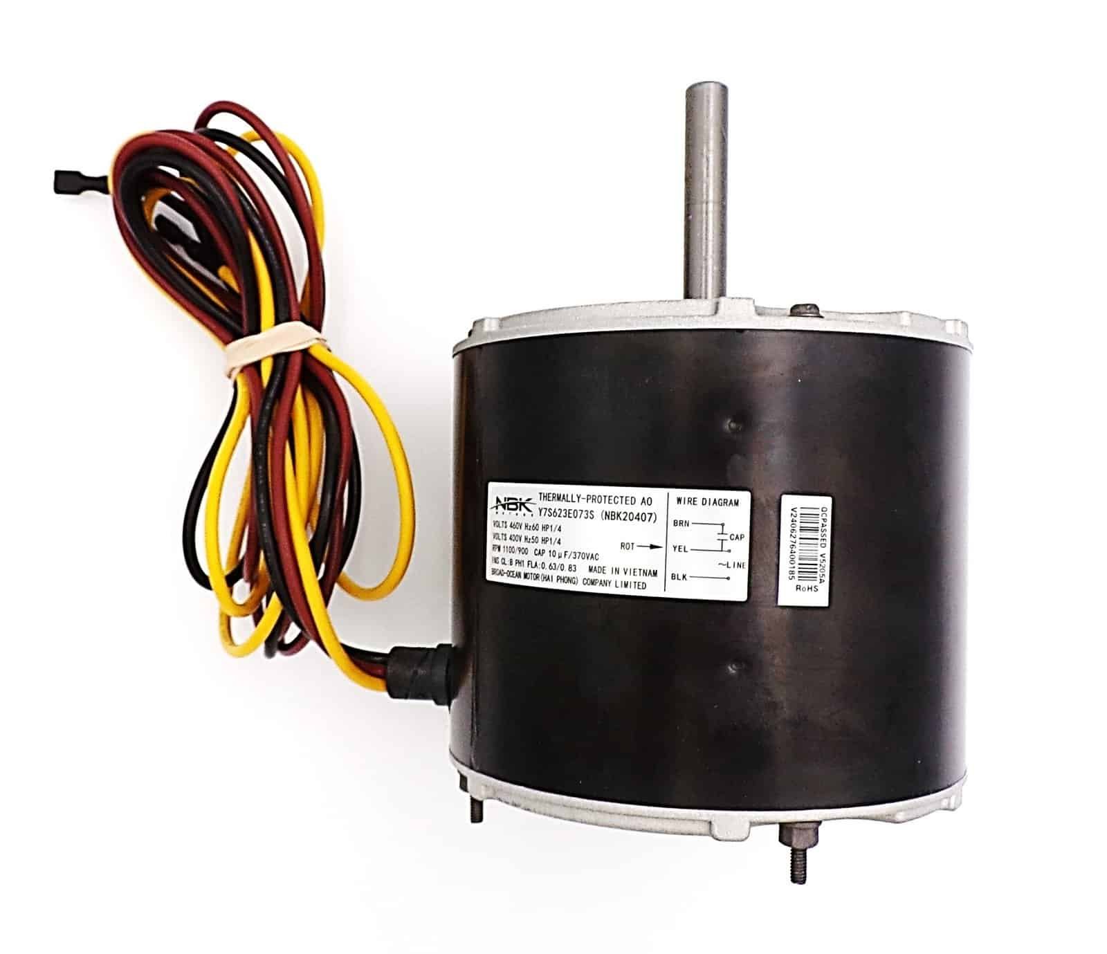 NBK-20407 CONDENSOR MOTOR 3S052 1/4 HP, 460/400V