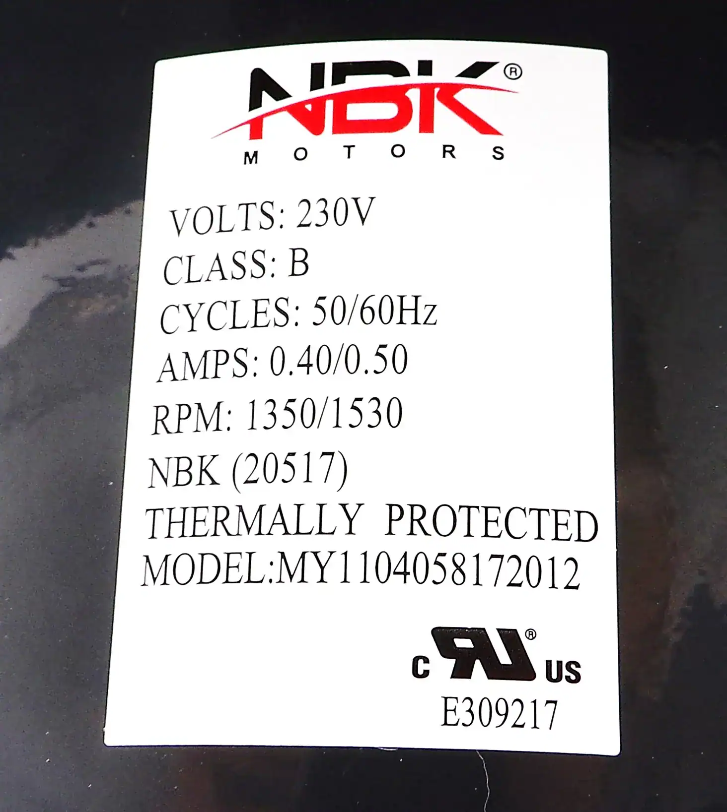 NBK-20517 BLOWER MOTOR 230V - Image 4