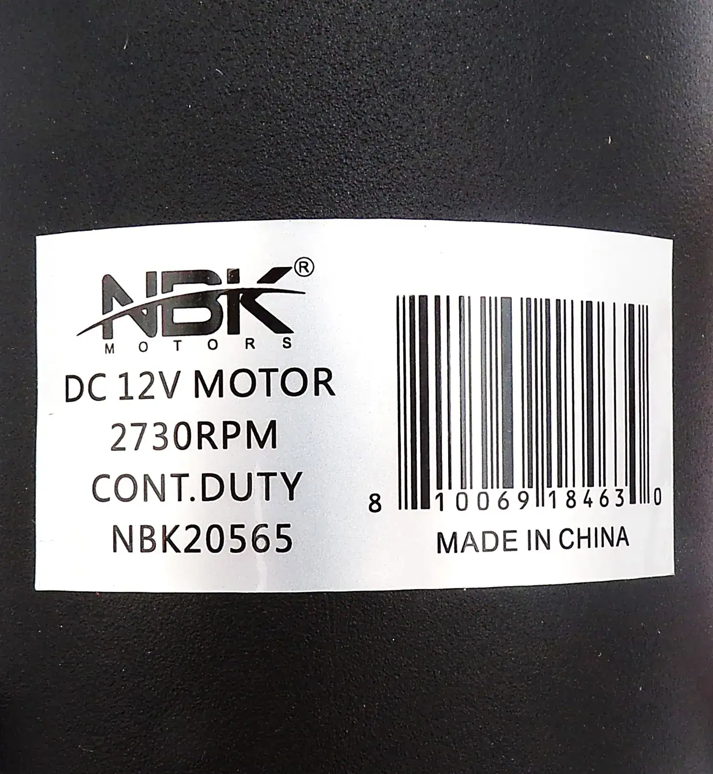 NBK-20565 232684 - MOTOR DC 12V W/GASKET 50W, 2730 RPM - Image 2