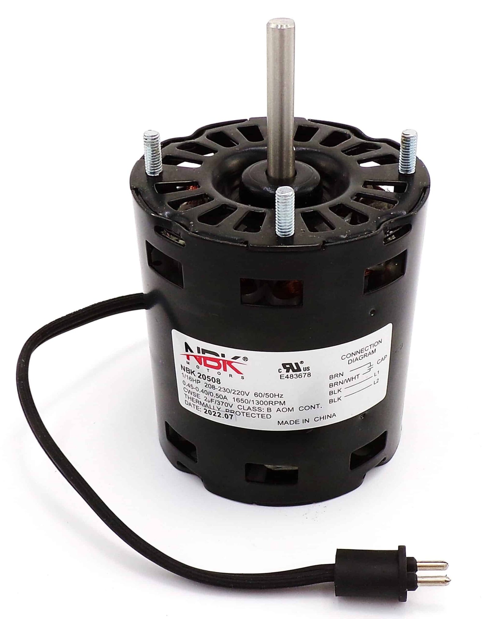 NBK-20508 CONDENSER MOTOR 208-230V 1/16 HP