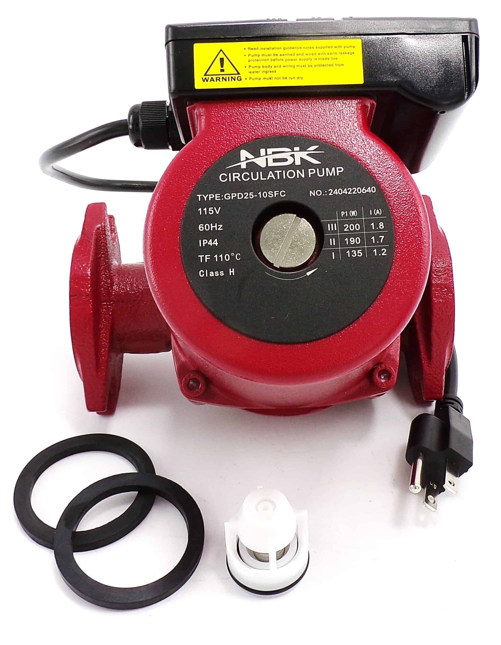 NBK-20941 CIRCULATOR PUMP, 115V, 1/6 HP, 3-SPEED