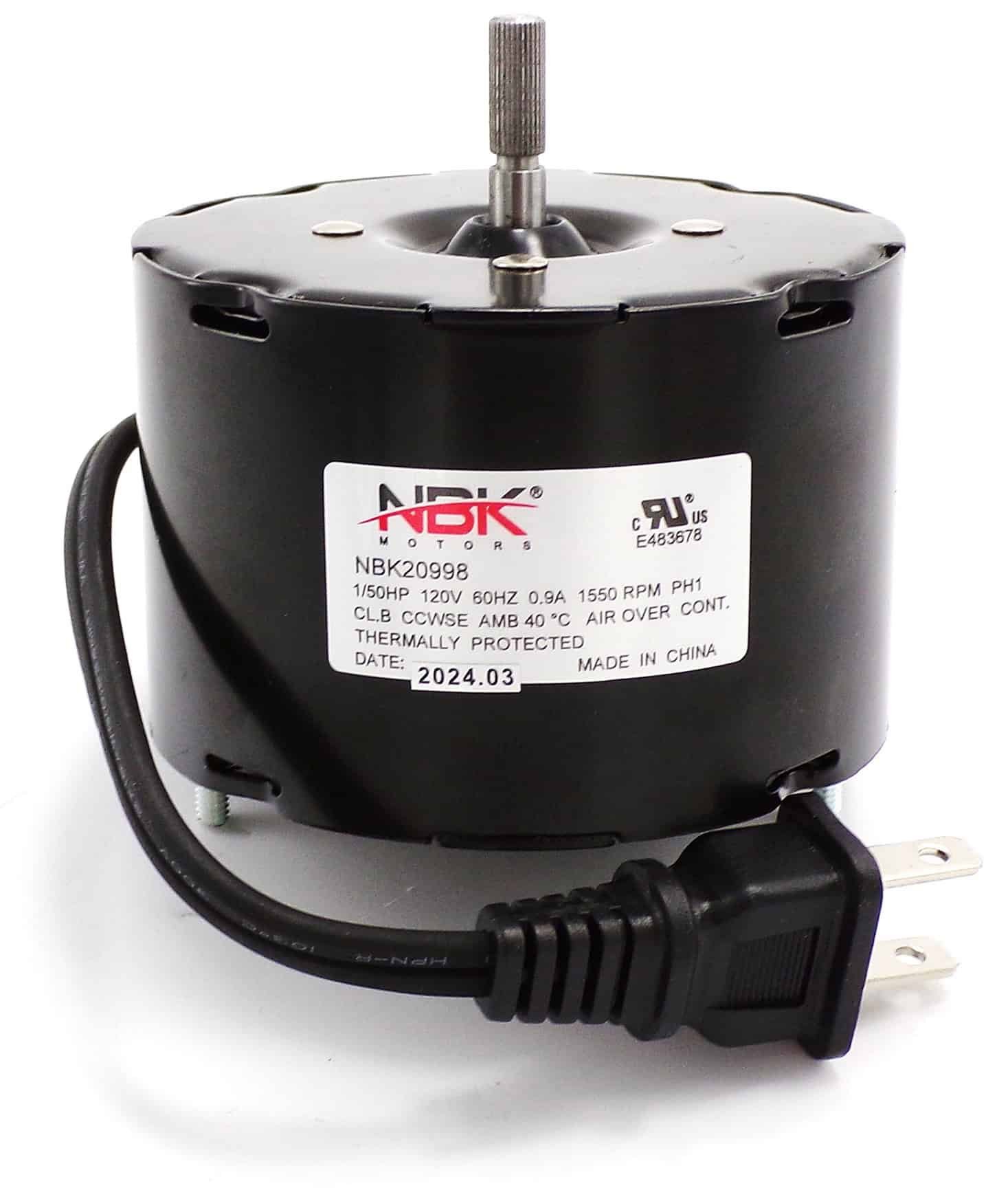 NBK-20998 FAN MOTOR 120V/60HZ