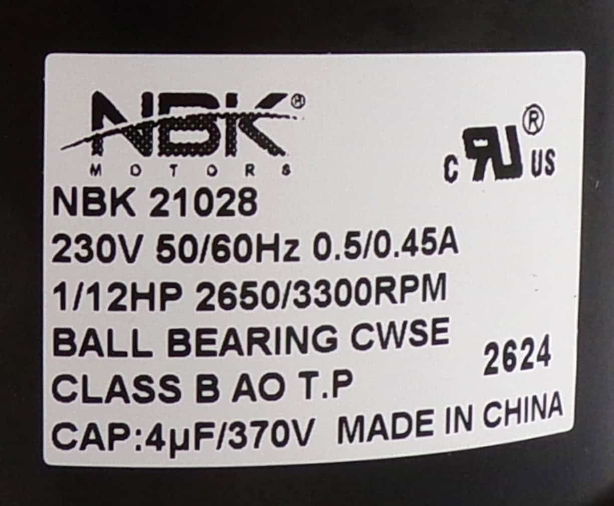 NBK-21028 DRAFT INDUCER 208-230V - Image 2