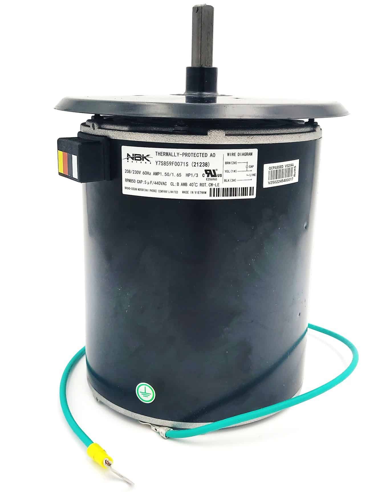 NBK-21238 CONDENSER MOTOR 1/3 HP 208-230V, CWLE